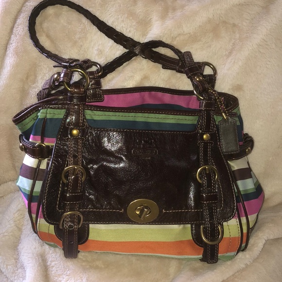 Coach Handbags - Coach Multi color Tote 👜